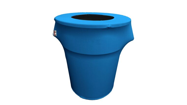 Spandex Trash Can Cover for 44 Gallon – Turquoise | Rental Spandex Trash Can Cover for 44 Gallon – Turquoise | Rental