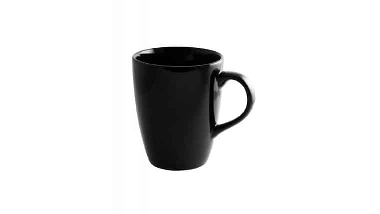 Black Rim Tall Barrel Mug 12 Oz. | Rental Black Rim Tall Barrel Mug 12 Oz. | Rental