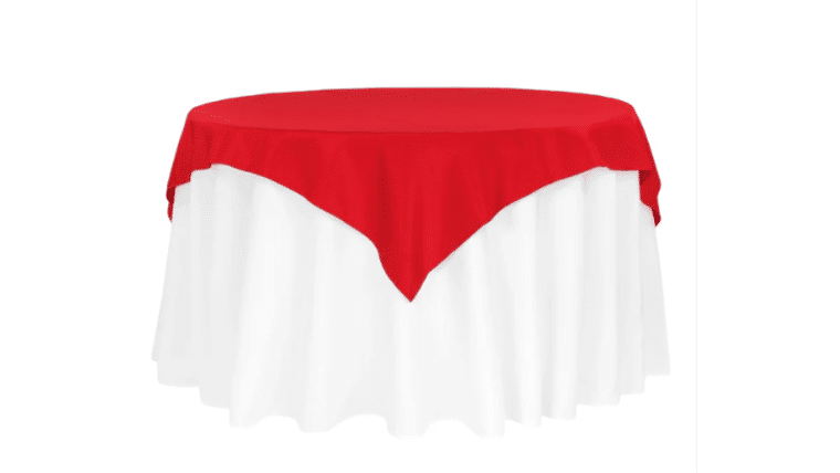 Polyester | Red | 54″ x 54″ Square Tablecloth | Rental Polyester | Red | 54″ x 54″ Square Tablecloth | Rental