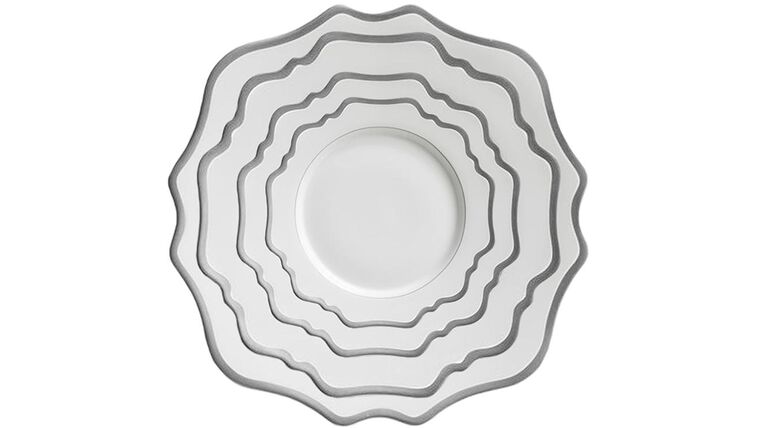 Casablanca Silver & White Salad Plate – 8.5″ | Rental Casablanca Silver & White Salad Plate – 8.5″ | Rental