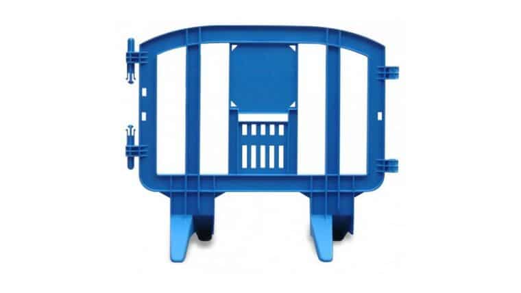 4' Minit Plastic Crowd Control Barricade - Blue | Rental