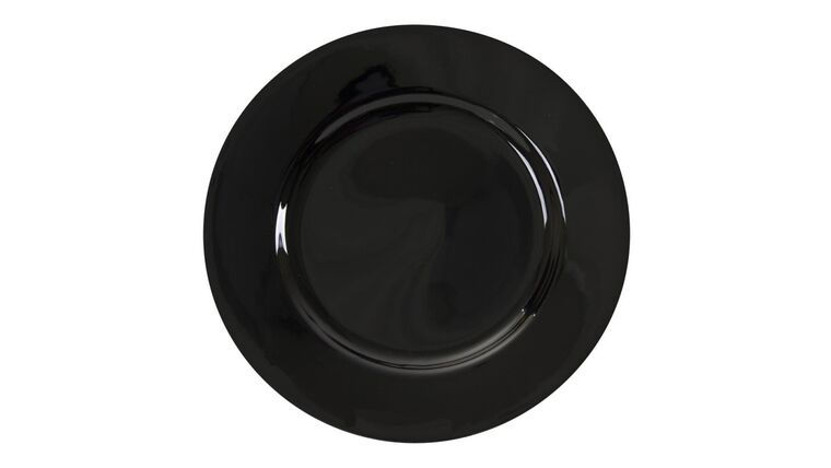 Black Rim Dinner Plate 10.75″ | Rental Black Rim Dinner Plate 10.75″ | Rental