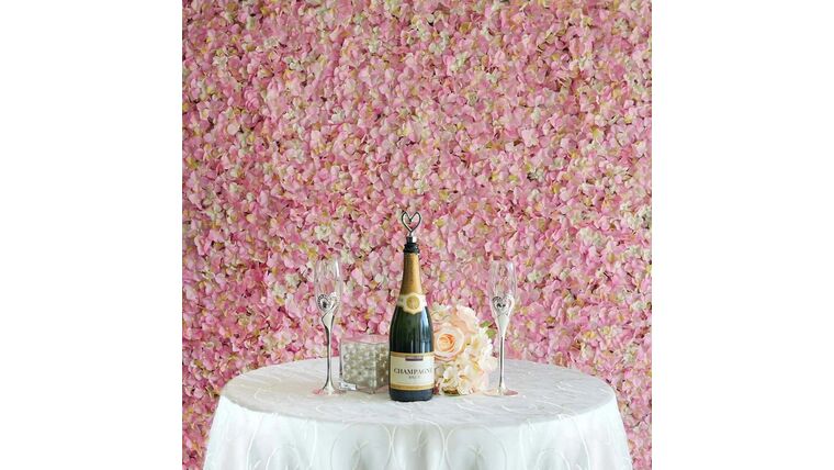 Flower Wall – UV Protected Pink | Cream Hydrangea Flower Wall Panel | Rental Flower Wall – UV Protected Pink | Cream Hydrangea Flower Wall Panel | Rental