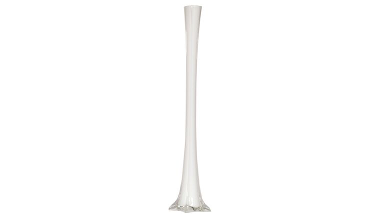16" Clear Glass Eiffel Tower Vase | Rental