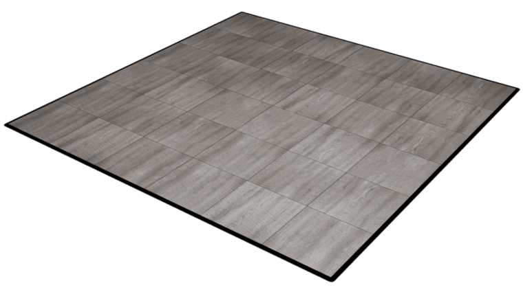 18' x 18' Smoked Oak Dance Floor | Rental