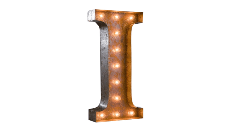 Vintage Marquee Letter | I | 36″ | Rental Vintage Marquee Letter | I | 36″ | Rental