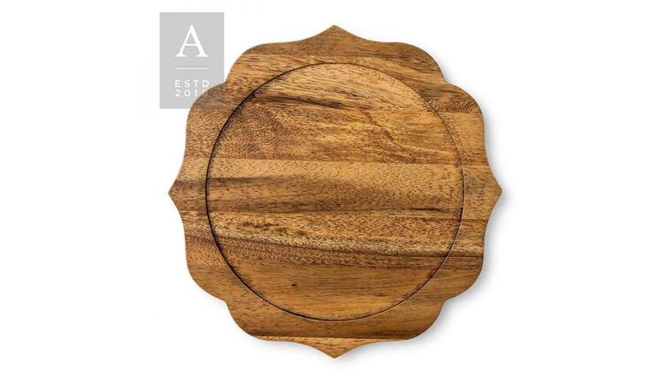 Bennett Charger Plate – Natural Dark | Rental Bennett Charger Plate – Natural Dark | Rental