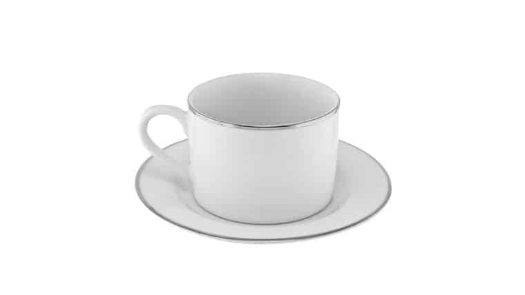 White/Silver Double Line Cup – 6oz. | Rental
