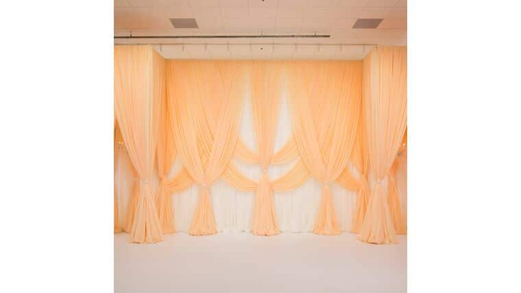 Drapery – Package – 14’H x 24’W Traditional Theme Backdrop | Rental