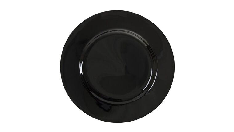Black Rim Luncheon Plate 9.125″ | Rental Black Rim Luncheon Plate 9.125″ | Rental