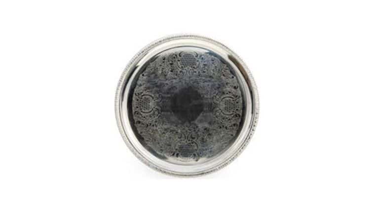 18" Round Gadroon Tray | Rental
