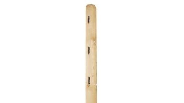 4′ – 3 Hole Split Rail Cedar Fence Post With Wood Base | Rental