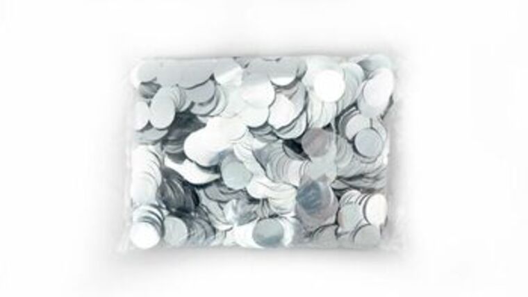 1" Silver Metallic Circles | Purchase