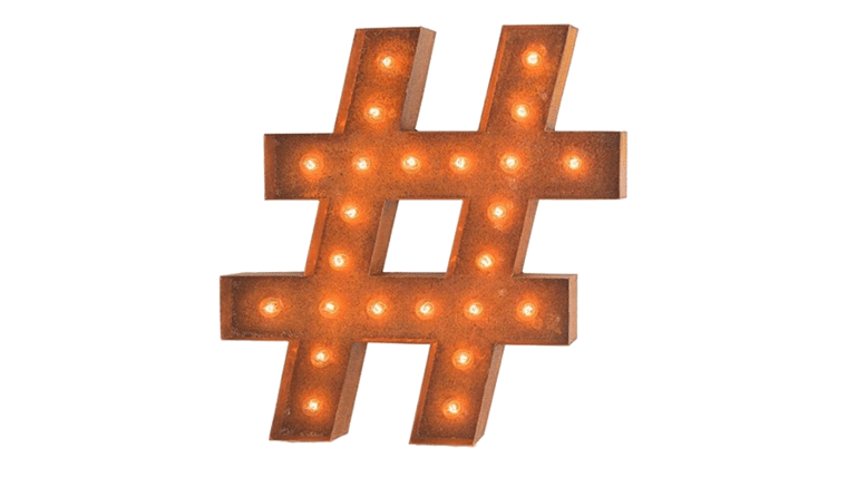 Vintage Marquee Letter | Hashtag | 36″ | Rental Vintage Marquee Letter | Hashtag | 36″ | Rental