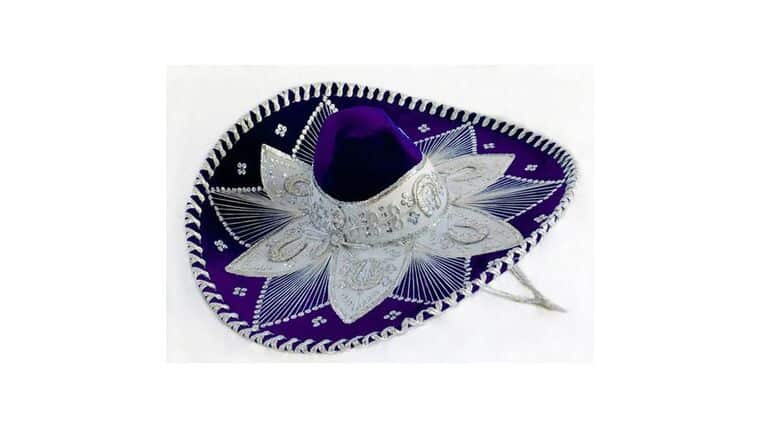 Mariachi Sombrero – Purple & Silver | Rental Mariachi Sombrero – Purple & Silver | Rental