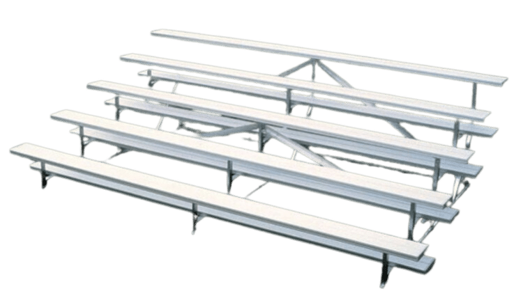 5 Row Portable Aluminum Bleacher (Seats 30*) – 9′ | Rental 5 Row Portable Aluminum Bleacher (Seats 30*) – 9′ | Rental