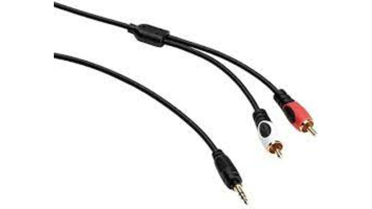 Dual RCA Cable to 1/8″ iPod Cable (6′) | Rental
