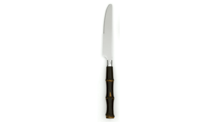 Bamboo Dark Dinner Knife | Rental