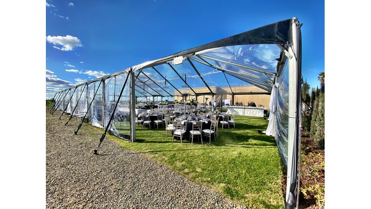 40′ x 50′ Keder Tent – Clear/Black | Rental 40′ x 50′ Keder Tent – Clear/Black | Rental