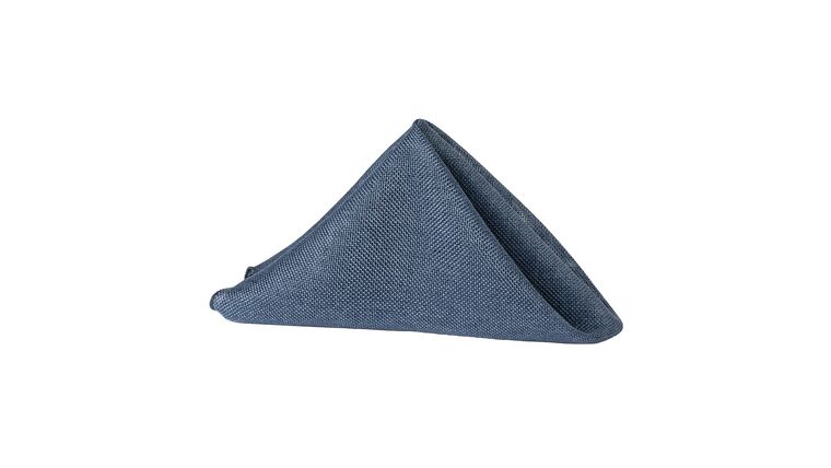 Faux Burlap Napkin 20"x20" - Navy Blue | Rental