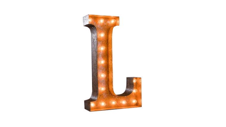 Vintage Marquee Letter | L | 36″ | Rental Vintage Marquee Letter | L | 36″ | Rental
