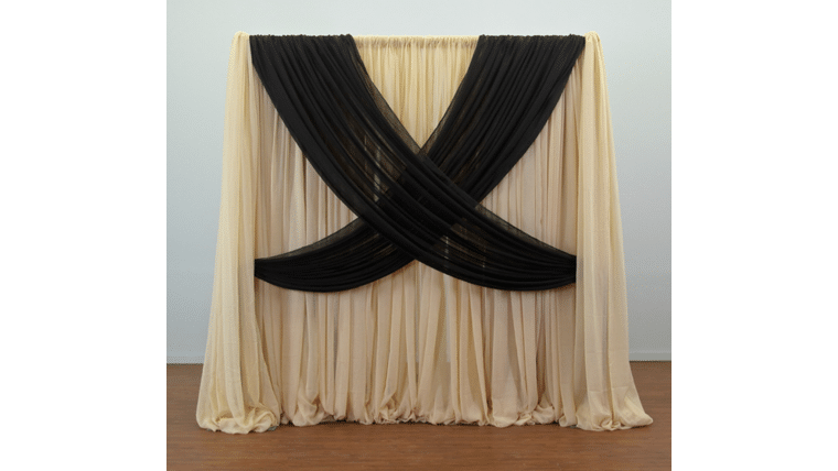 Drapery – Package – Criss-Cross Curtain 1 Panel Backdrop – 7-12′ | Rental