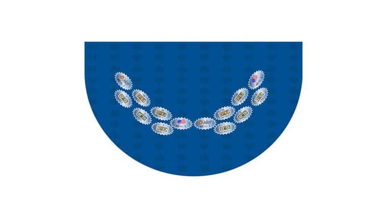 Money Wheel – 6′ Blue Money Wheel Casino Game Kit | Rental Money Wheel – 6′ Blue Money Wheel Casino Game Kit | Rental