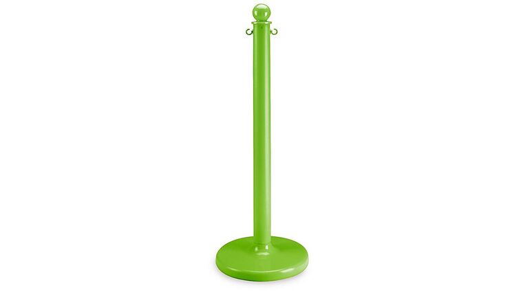 40″H Safety Green Plastic Stanchion Post Only | Rental