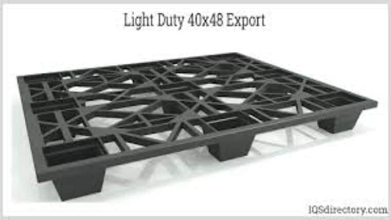40″ x 48″ Plastic Pallet – Black | Rental