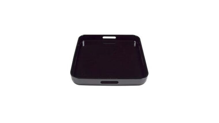 13.5″ Black Square Serving Tray | Rental