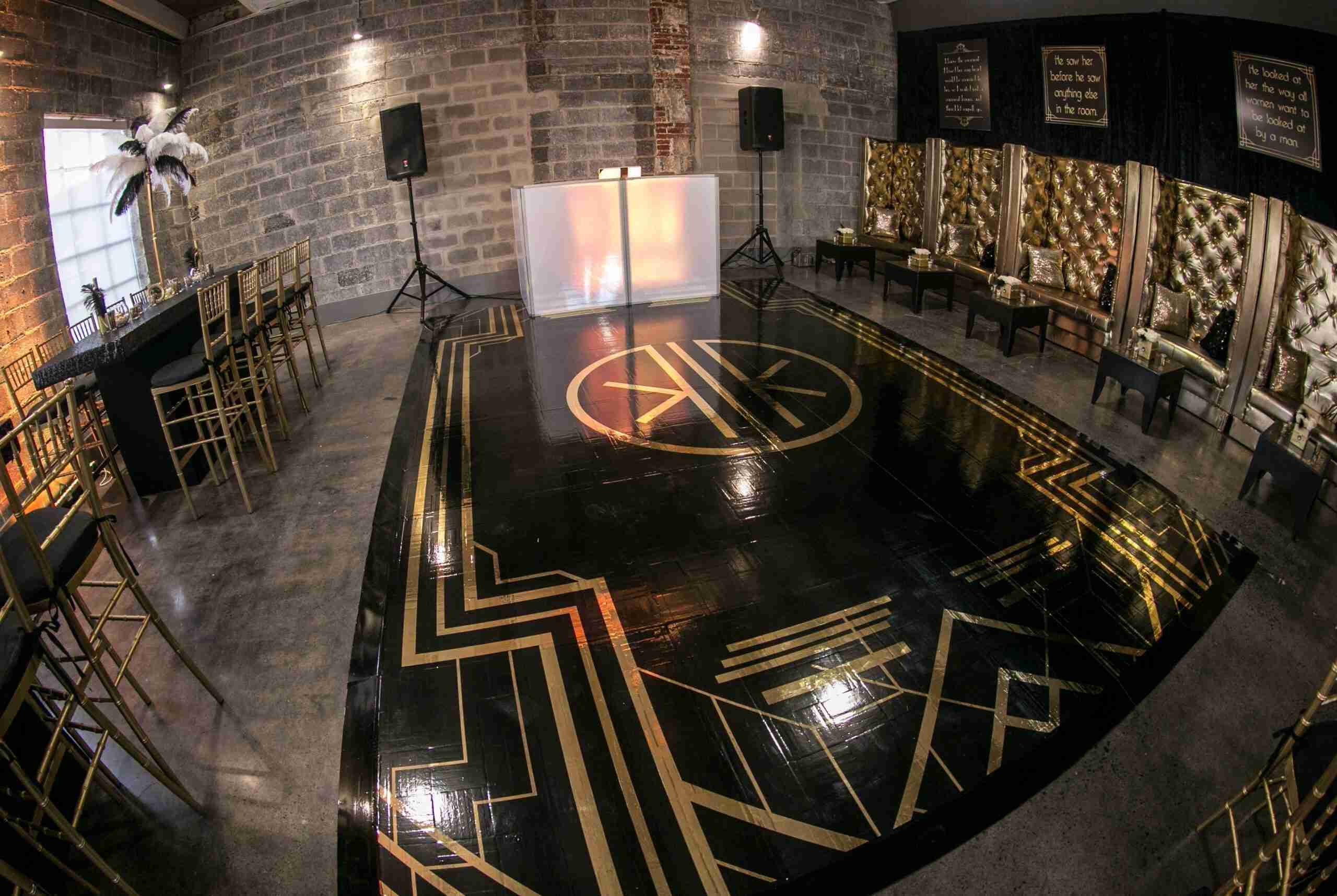 Custom Size | Full Gloss Vinyl Print Dance Floor Piece - Color Change | Rental