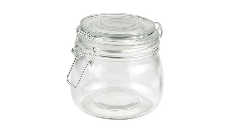 Mason Jar – 16 oz. w/Hinged Lid – Glass | Rental