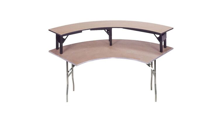 Table Riser | 84.5"L x 15"D | Serpentine Riser | Rental