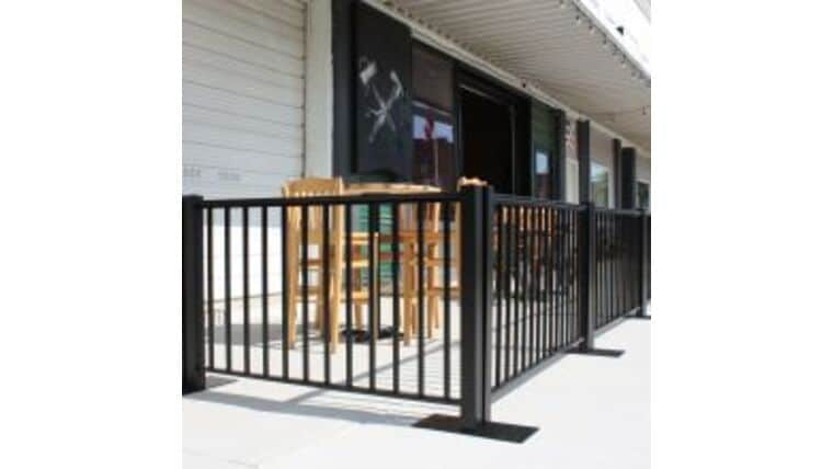 4′ x 36″H Black Aluminum Ready Railing | Rental 4′ x 36″H Black Aluminum Ready Railing | Rental