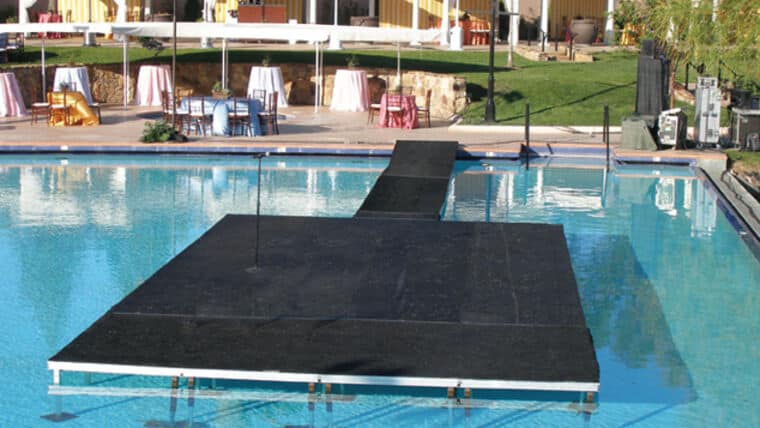 Solid Wood Deck Over Stage Walk On Water Pool Dance Floor (Per Sq Ft) | Rental Solid Wood Deck Over Stage Walk On Water Pool Dance Floor (Per Sq Ft) | Rental