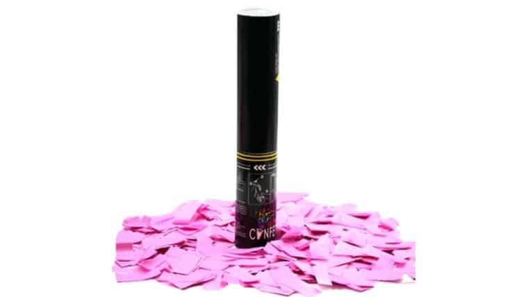 11″ Pink Tissue Confetti Single Use Cannon | Rental 11″ Pink Tissue Confetti Single Use Cannon | Rental
