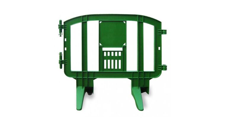 4' Minit Plastic Crowd Control Barricade - Green | Rental