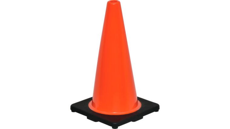 18" Traffic Safety Cone (3 LB) - Orange | Rental