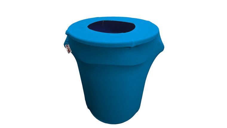 Spandex Trash Can Cover for 32-Gallon – Turquoise | Rental