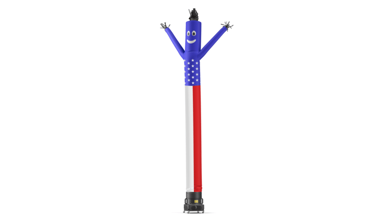 American Flag Air Dancers® Inflatable Tube Man 10' | Rental