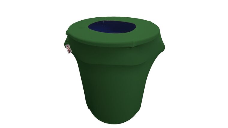 Spandex Trash Can Cover for 32-Gallon – Green Emerald | Rental