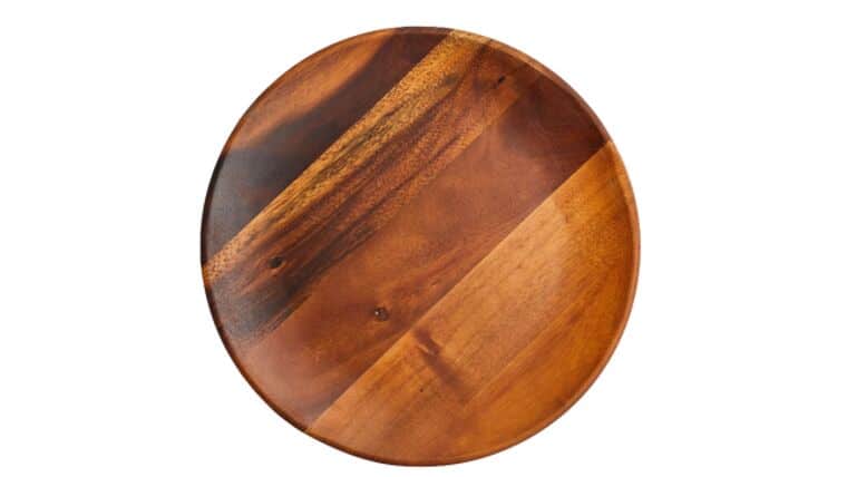 Arlo Wood Coupe Charger Plate – Mango | Rental