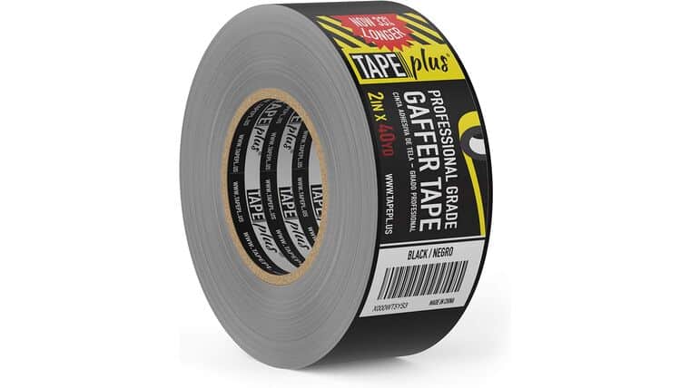 4" x 30 Yards Black Gaff Tape Roll | Rental