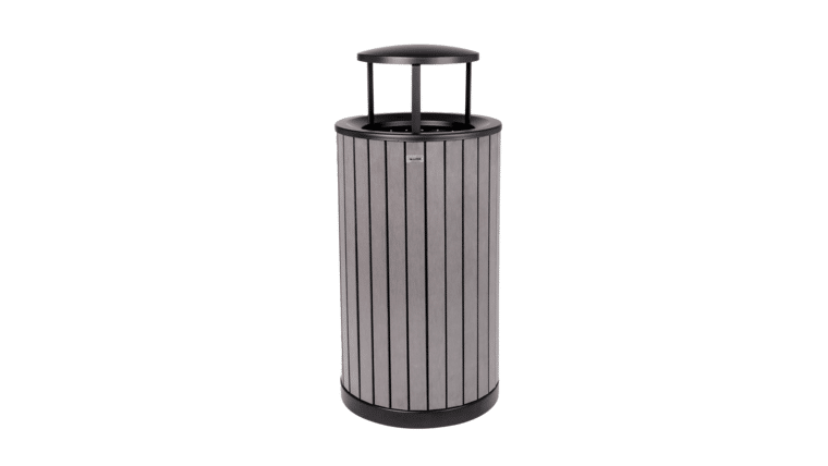 Rustic Wood Trash Can Receptacle W/32 Gallon Can | Rental
