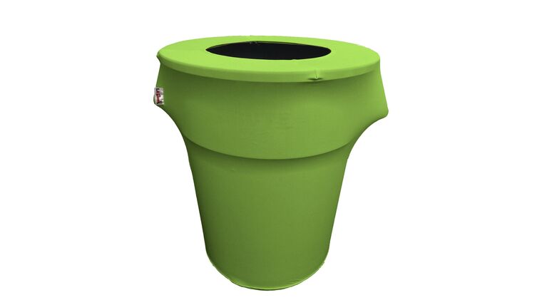 Spandex Trash Can Cover for 44 Gallon – Lime | Rental Spandex Trash Can Cover for 44 Gallon – Lime | Rental