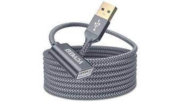 9’ USB extension cable – grey | Rental 9’ USB extension cable – grey | Rental
