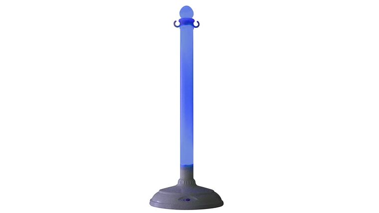 LED Illuminated Plastic Stanchion Post Only | Rental