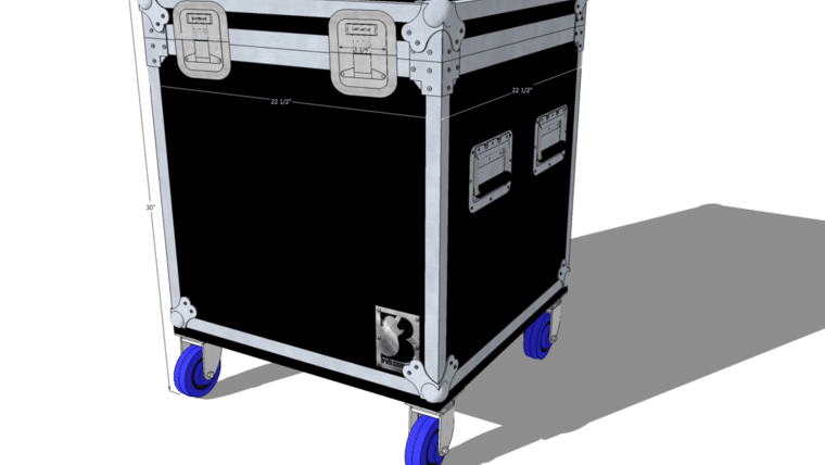 30″ x 30″ Carpeted Road Case | Rental 30″ x 30″ Carpeted Road Case | Rental