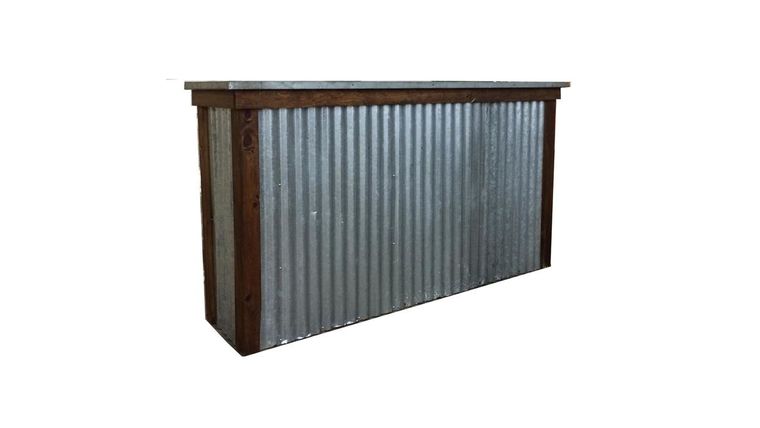 6’ Corrugated Metal Bar | Rental