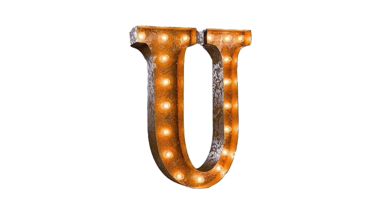 Vintage Marquee Letter | U | 36″ | Rental Vintage Marquee Letter | U | 36″ | Rental